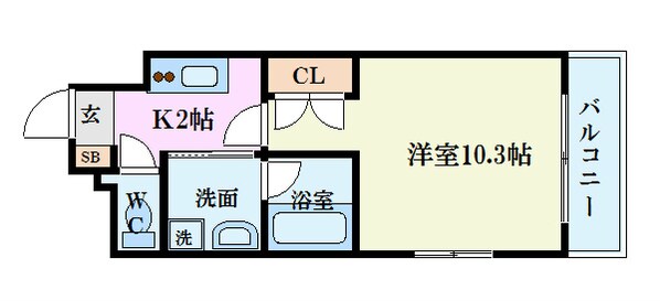 プランドール西観音の物件間取画像